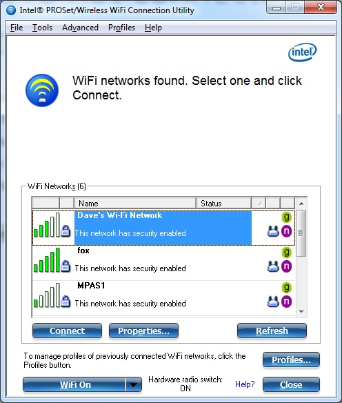 Intel Proset Wireless Software Remove